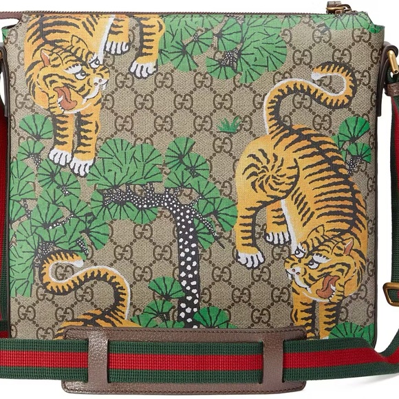 Gucci Bengal Tiger GG Supreme Canvas Messenger Bag – Rare & Authentic - Picture 3 of 10